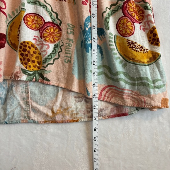 Paper Heart womens pink‎ Linen Blend sleeveless Maxi Fruit Dress size small - Picture 6 of 11